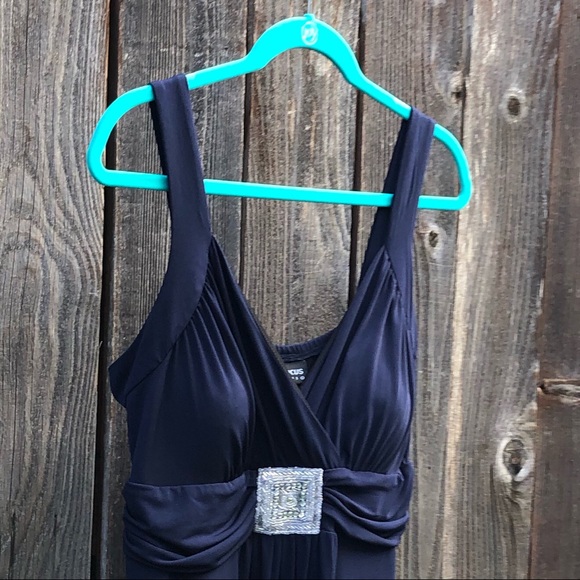 Enfocus Studio navy blue maxi dress size 14 - Picture 10 of 13